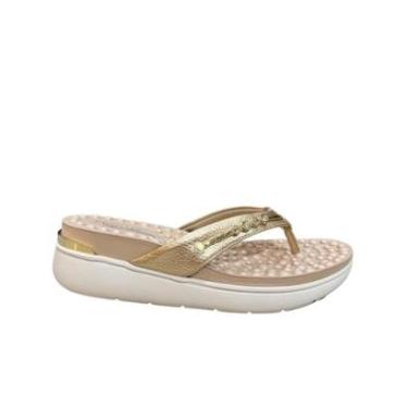 Imagem de Tamanco Modare Conforto Ortopedico Massageador Dourado-Feminino