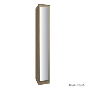 Imagem de Guarda Roupa Modulado 01 Porta de Vidro 245cm com Prateleira Setiba - 