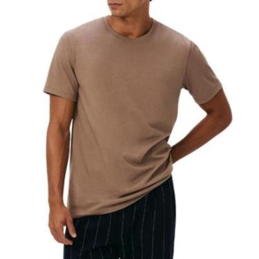 Imagem de Camiseta Masculina Hering MC Regular Marrom - 201HLEEN-Masculino