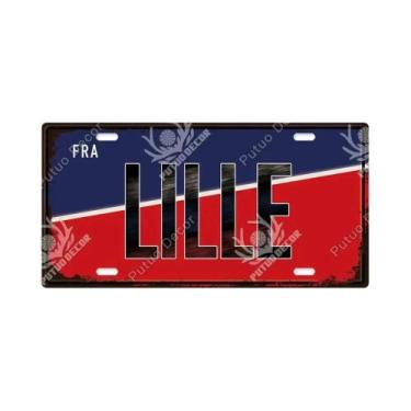 Imagem de Placa De Metal Vintage Francesa Com Tema Urbano, Placa Decorativa De E