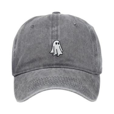 Imagem de Boné De Beisebol Bordado Com Padrão De Fantasma De Halloween Para Home