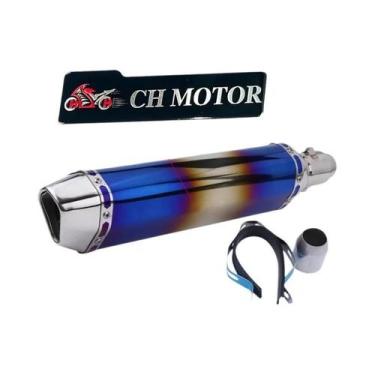 Imagem de Escapamento Universal De 38-51mm Para Motocicletas, ATV, Motos De Rua,