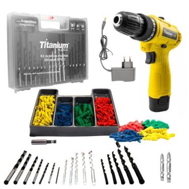 Imagem de Parafusadeira Special Edition 12V + Broca Max Drill 300 PÇS - Titanium