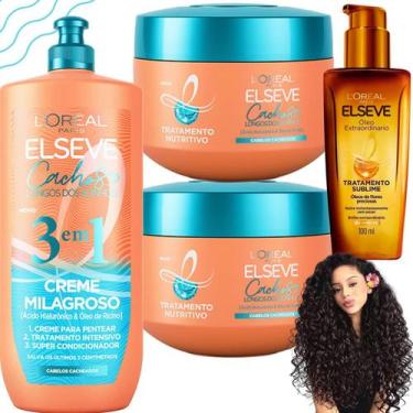 Imagem de Kit Elseve Cachos Longos dos Sonhos Loreal Paris Oleo Extraordinário T