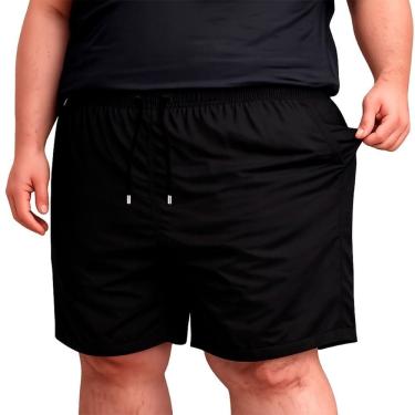 Imagem de Short Tactel Elastano Plus Size Bermuda Academia Extra Grande G1 ao G5 Masculina Elastico Cintura