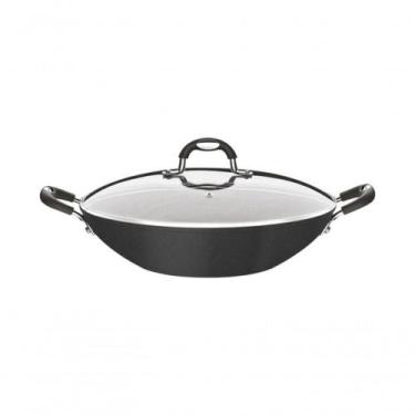 Imagem de Wok Tramontina Mônaco Induction Alumínio Starflon Premium Preto 32cm