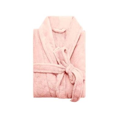 Imagem de Roupão de Banho e Inverno Feminino e Masculino Microfibra Camesa, Rosa