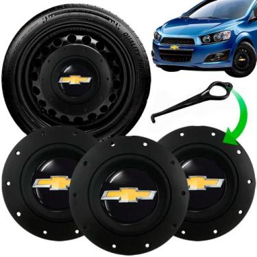 Imagem de Jogo Calota Central Gm Sonic Corsa Celta Aro 13 14 15 Amarok - GFM