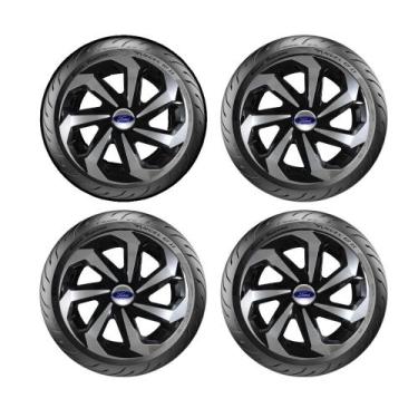 Imagem de Jogo Kit 4 Carlotas Spider Aro 14 Ford Fiesta Focus Ecosport - ELITTE 
