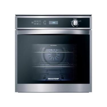 Imagem de Forno de Embutir a Gás Brastemp 78 Litros Inox com Convecção e Termôme