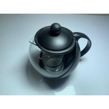 Imagem de Chaleira Bule Vidro Infusor Coador Filtro Aço Inox Para Chá - Art Hous