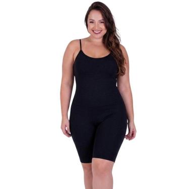 Imagem de Macaquinho Plus Size Segunda Pele com Compressão Darita-Feminino