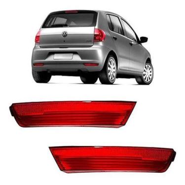 Imagem de PAR Refletor Parachoque Traseiro VW FOX 2010 2011 2012 2013 2014 - Pri