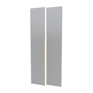 Imagem de Kit 2 Portas para Guarda-roupa Modular 80cm Jade CabeCasa MadeiraOrigi
