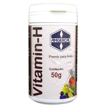 Imagem de Vitamin-h 50g Amgercal - Premix Para Aves Contém Biotina