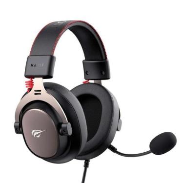 Imagem de Headset Gamer Havit 53mm 20kHz Microfone Destacável Preto - H2015E