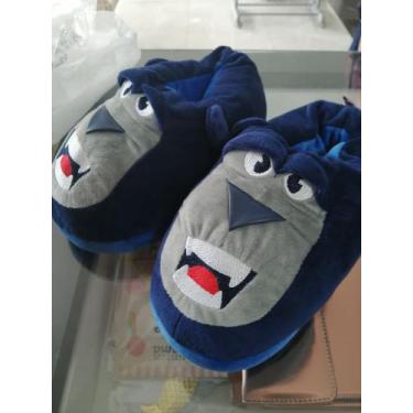 Imagem de Pantufa kids Gorila 25/27 Puket, Azul, 25/27