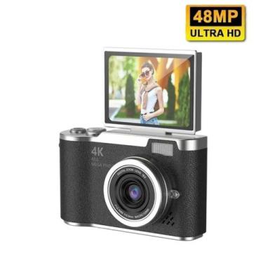 Imagem de Câmera digital com zoom 4K 8x, adequada para fotografia estudantil, co