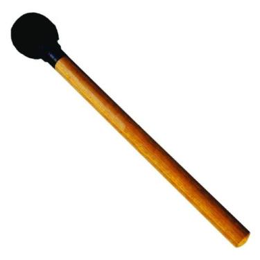 Imagem de Baqueta GOPE Surdo Tipo Olodum Longa Madeira Ponta Pelúcia BA17
