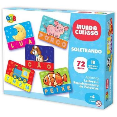 Imagem de Brinquedo Pedagógico Soletrando 72 Peças - Ggb Plast