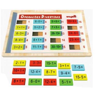 Imagem de Operações Divertidas Brinquedo Educativo e Pedagógico - BrinqMutti