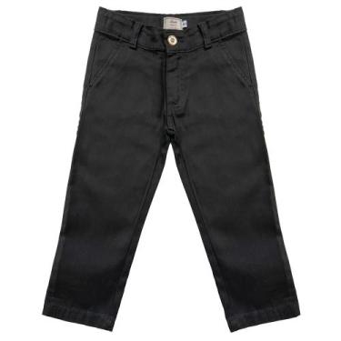 Imagem de Calça Infantil Look Jeans Alfaiataria Collor, Preto, 01