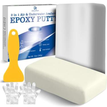 Imagem de Massa Epóxi DecorRom 340 g, fórmula forte de 2 componentes, branca