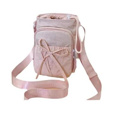 Imagem de Bolsa Transversal Leve Feminina Para Celular, Suporte Para Garrafa De 