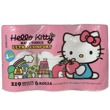 Imagem de Papel Higiênico International Tissue Hello Kitty 4 Camadas 6 Rolos - I