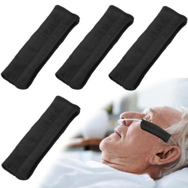 Imagem de Capa para Cânula Nasal FDFuZhao - Pacote com 4 unidades - Preto Satina
