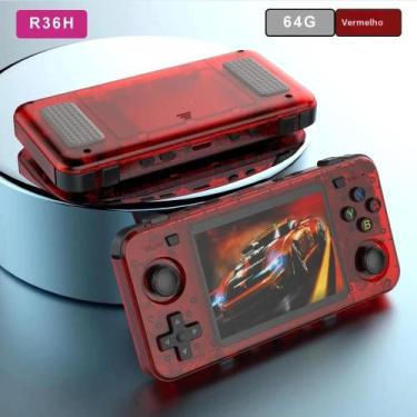 Imagem de Console De Jogos Retro Portátil 64G 128G R36H ARKOS Com Tela IPS De 3,