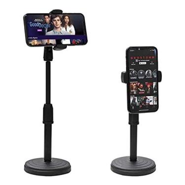 Imagem de Suporte Tripé Celular Smartphone Mesa Portátil Selfie 360º