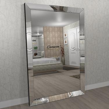 Imagem de Espelho com moldura chanfrado de chão espelhado - 1,80 x 1,20 - ESP14-120
