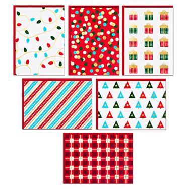 Imagem de Hallmark Cartões em branco, sortidos de cartões de Natal em caixa (luzes, 24 cartões e envelopes)