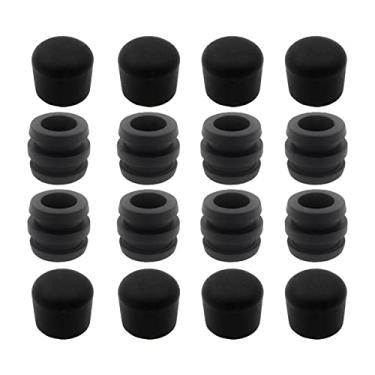 Imagem de Newmind Para-choques de haste Acessórios Tampas de extremidade de bola de pebolim de substituição Durável Padrão de Foosball Mesa de futebol Universal Borracha Bumper