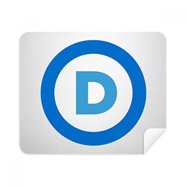 Imagem de Pano de limpeza azul para festa democrática, 2 peças, tecido de camurça