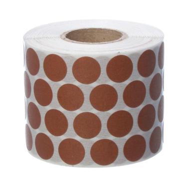 Imagem de Etiqueta Adesiva Bolinha para Identificação Marrom de Ø12mm com 5000 Unidades Coringa