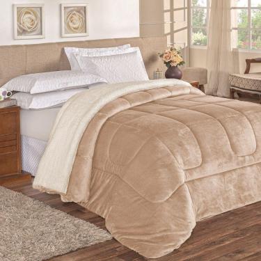 Imagem de Coberdrom Casal King E Manta 1 Peça Cáqui