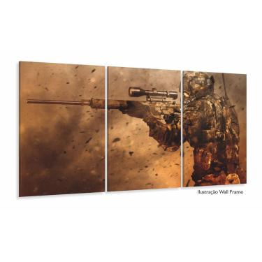 Imagem de Quadro Decorativos Jogos de tiro com 3 peças 125x60