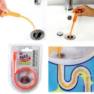Imagem de Desentupidor e Coletor de Cabelos Para Pia Ralo Desentupidor