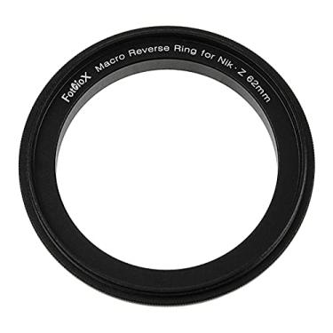 Imagem de Anel reverso macro 62mm compatível com Nikon Z - Adaptador de montagem de câmera para 62mm filtro de rosca para câmeras Nikon Z-Mount