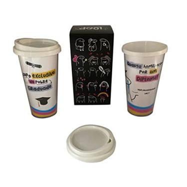 Imagem de Copo Térmico C/ Tampa Flork Copo Exlclusivo Pobre Graduado