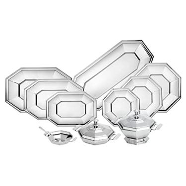 Imagem de CJ 11PC BAIXELA DE AÇO INOX OCTOGONAL