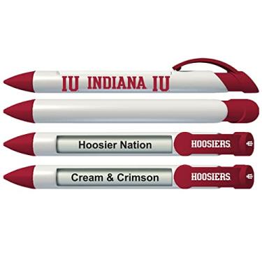 Imagem de Caneta de saudação rotativa Indiana University Hoosiers – Pacote com 4 (8032) Produto universitário oficialmente licenciado