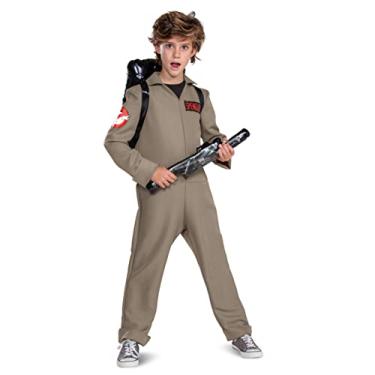 Imagem de Disguise Fantasia Ghostbuster Jumpsuit para Crianças Unissex, Tamanho L (10-12 Anos), Pacote de Prótons Inflável e Varinha, Licenciado Ghostbusters Afterlife