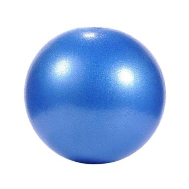 Imagem de Bola de ioga de 25 cm Exercício Academia Fitness Pilates Balanceamento de bola de ioga Núcleo de treinamento de bola pequena para ambientes internos (azul)