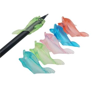 Imagem de Kit auxílio na correção da escrita modelo Golfinho (Kit com 3 itens em cores transparentes)