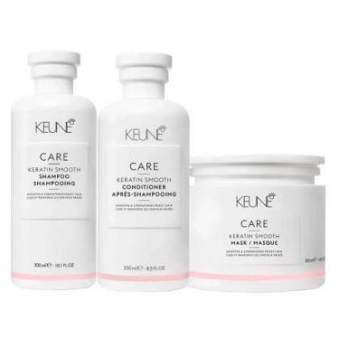 Imagem de Kit Shampoo + Condicionador + Máscara Keune Care Keratin Smooth