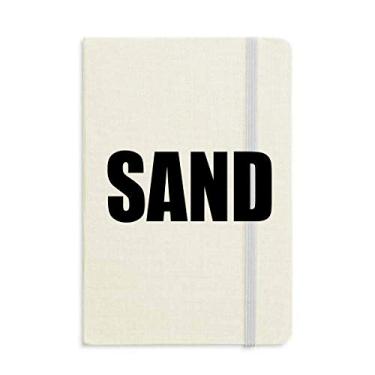 Imagem de Caderno com nome da cor areia capa dura diário clássico A5 presente