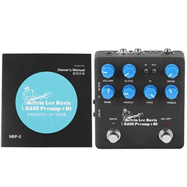 Imagem de DI Box Effect Pedal,Electric Bass Preamp,Metal Musical Instrument Supplies NUX NBP 5